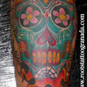 Tatuaje calavera mejicana