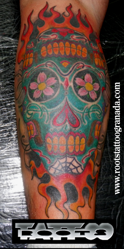 Tatuaje calavera mejicana