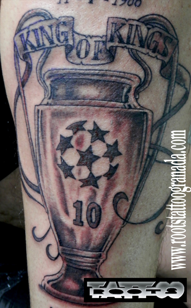 Tatuaje Real Madrid - Copa de Europa
