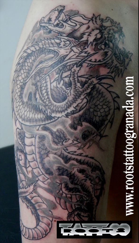 tatuaje dragón japonés wabori