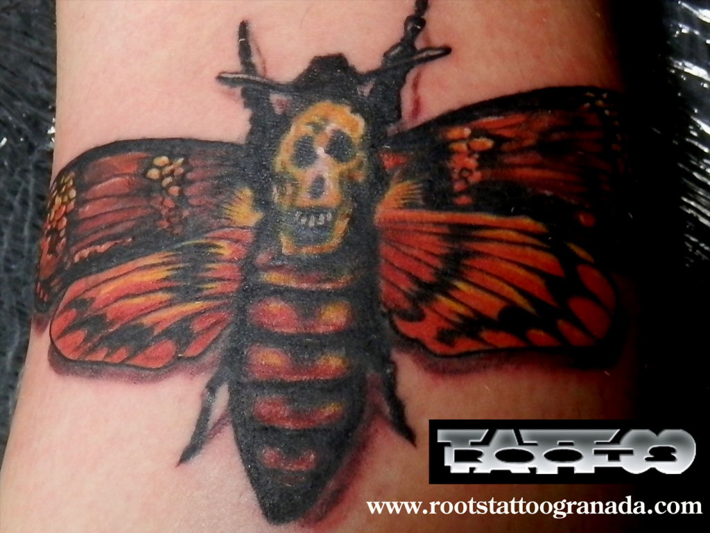 Tatuaje mariposa 'El silencio de los corderos'