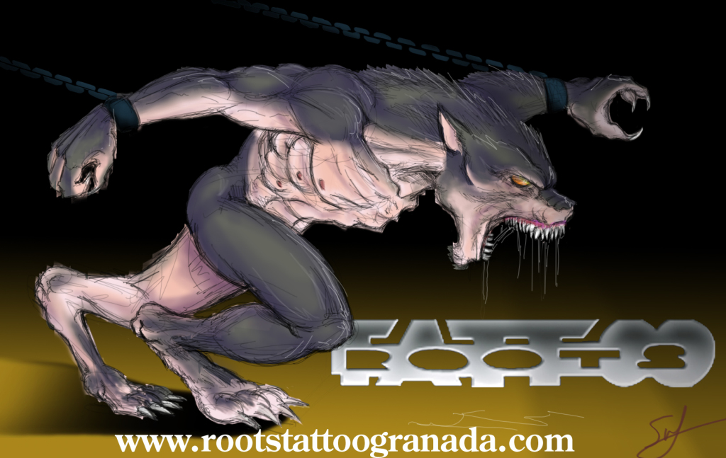 TATUAJE HOMBRE LOBO
