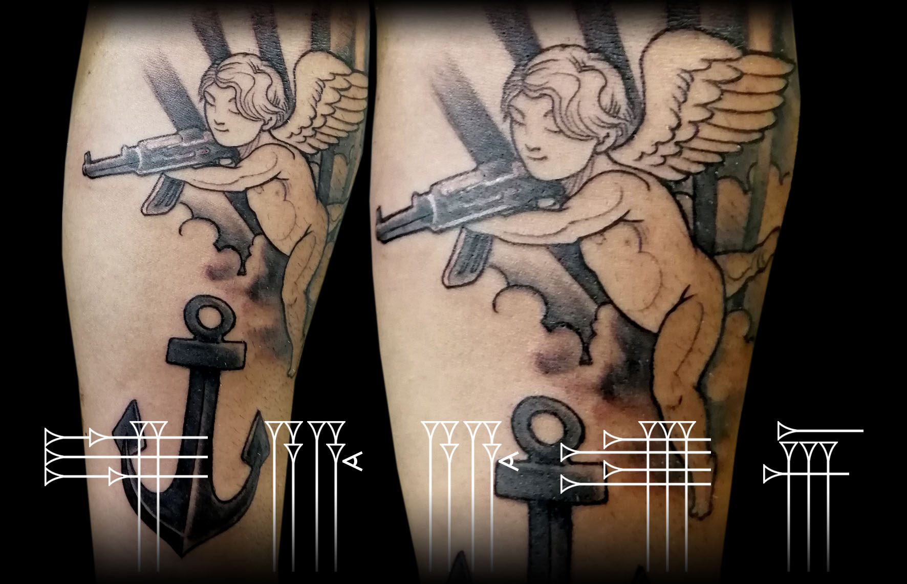 tatuaje de angelito