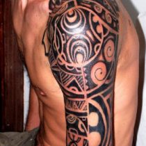 Media manga tribal geometrico