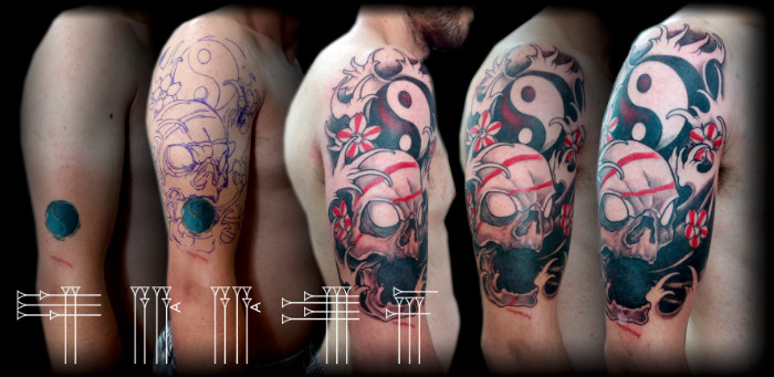 Tapado de tatuaje pequeño