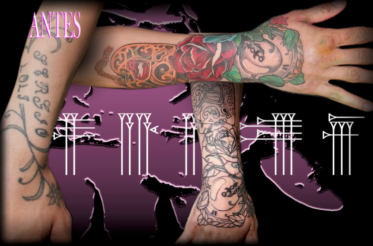 Tapado de tatuajes en Granada