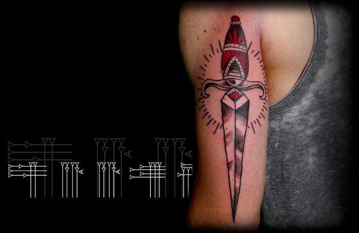 Traditional style american tattoo