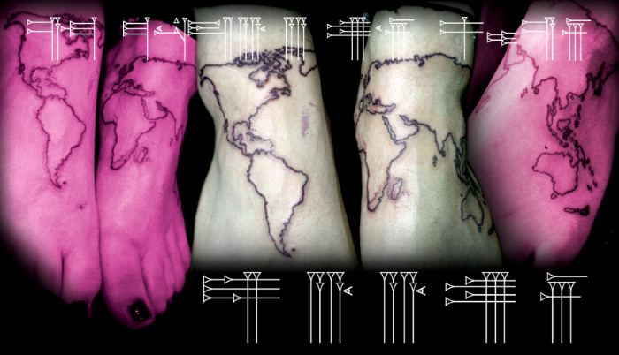 Tatuaje de mapa