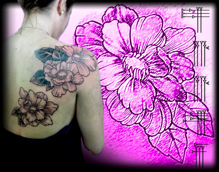 Tatuaje femenino para la espalda