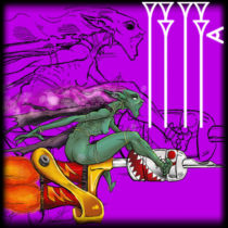 Tattoo rider fairy