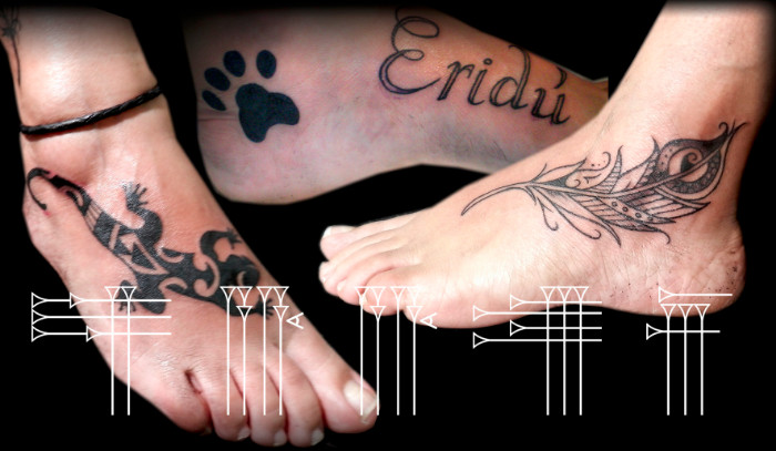 Tattoos tipicos para pie de mujer