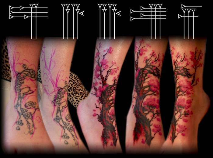 Arreglo de tatuaje freehand