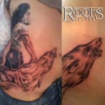 Tatuajes para costado de chica