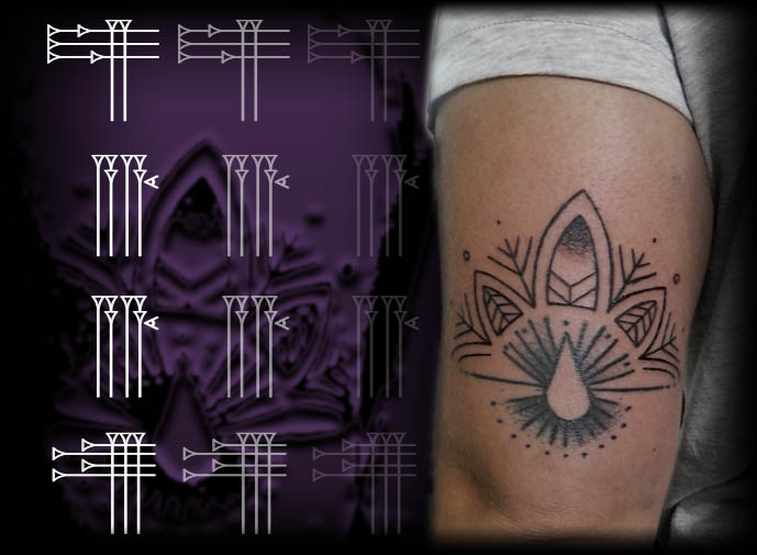 Dotwork brazo femenino