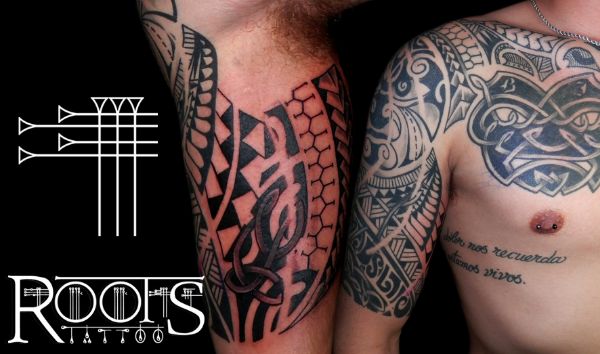 Tatuaje manga cerrada y ampliacion