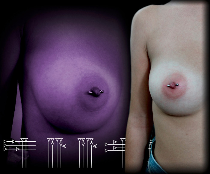 Piercing pecho mujer