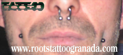 Piercing mejilla, septum