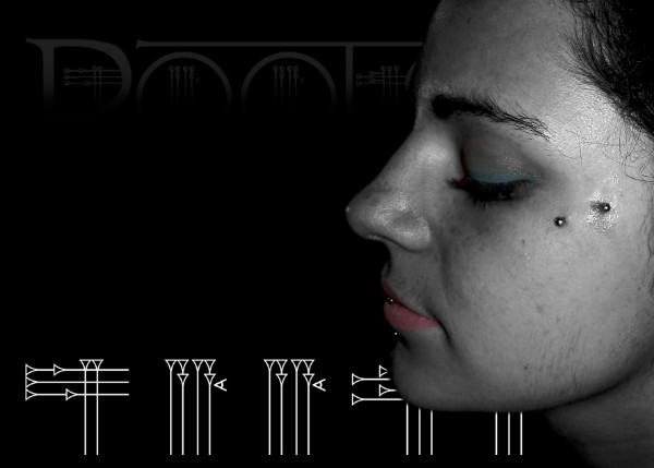 Surface piercing en la mejilla