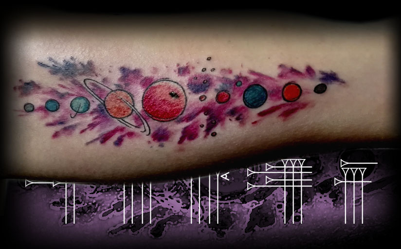 Tattoo planets