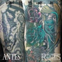 Ángel y rosas