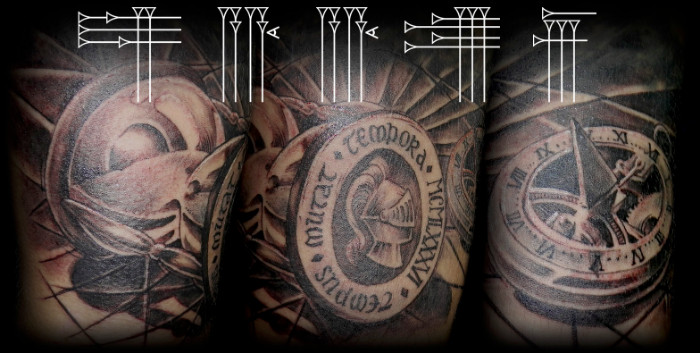 Tatuajes de relojes y brújulas