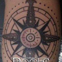 Tatuaje circular sombras