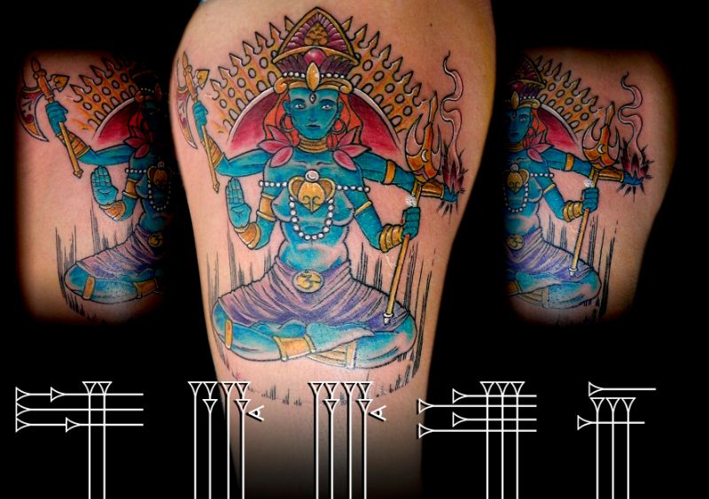 Tatuaje dios hindú
