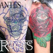 Asombroso tapado de tattoo en la mano