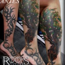 Cover up con arbol estilo libre