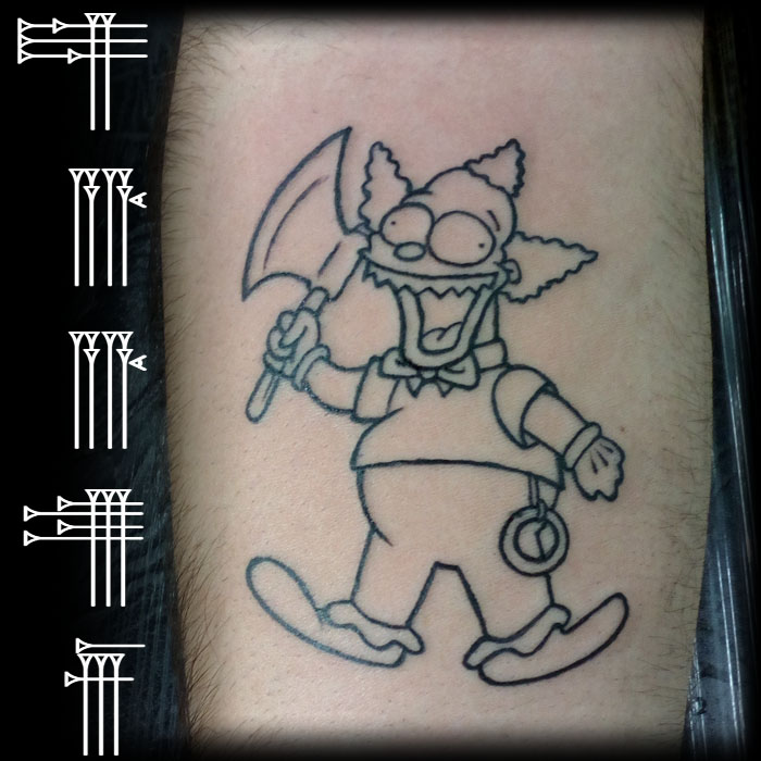 Tattoo Krusty el Payaso – ROOTS TATTOO GRANADA