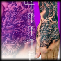 Diseño de tatuaje para mano de mujer