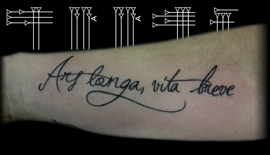 Lettering tattoo
