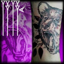 Tatuaje efecto de líneas