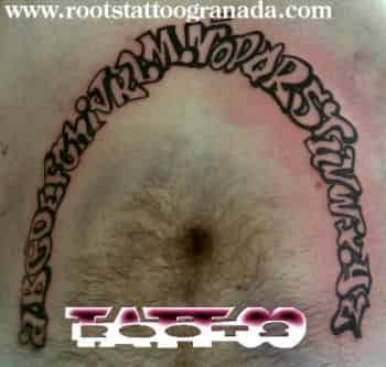 TATUAJES DE LETRAS (TEMÁTICA 3)