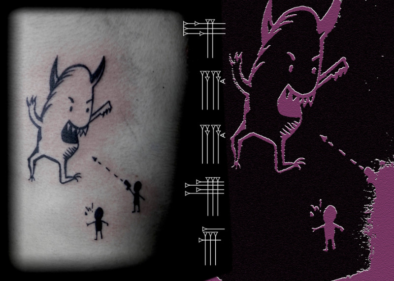 Line tattoo