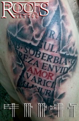 Tatuaje estrella 3d