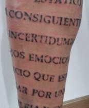 Letras pierna