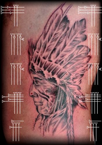 Tatuaje indio apache – ROOTS TATTOO GRANADA