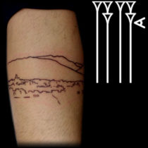 Tattoo paisaje granadino