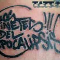 Tatuaje grafitero Los Jinetes Del Apocalipsis
