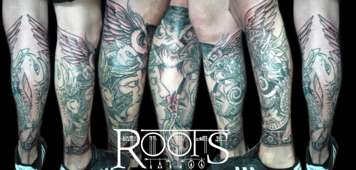 Tatuaje estilo maya