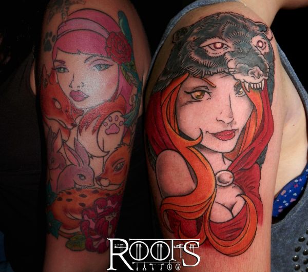 Pin ups tatuaje neotradicional