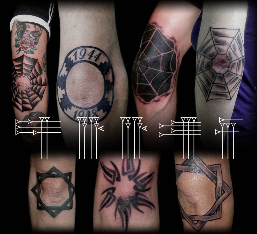Tattoos circulares para el codo