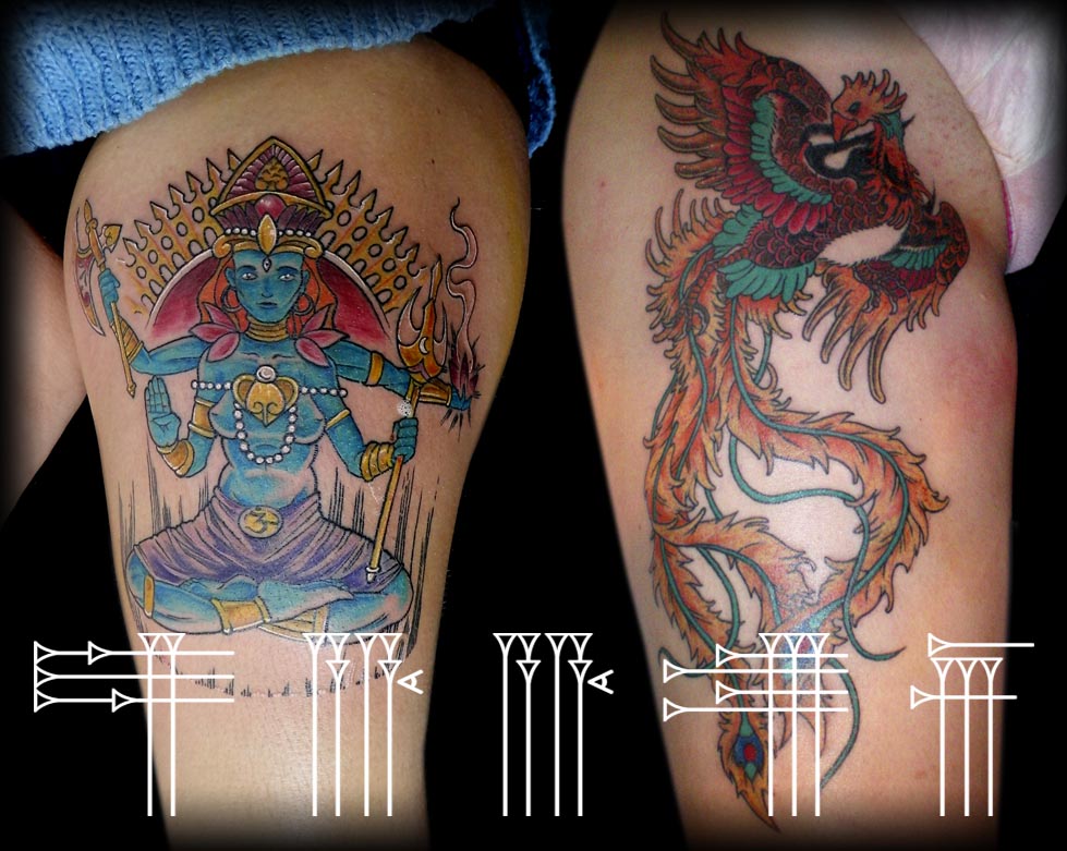 tattoos para pierna de chica
