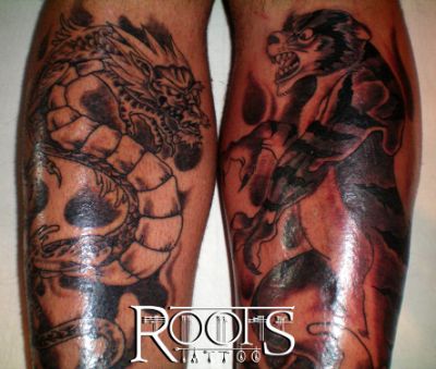 Tatuaje en las espinillas