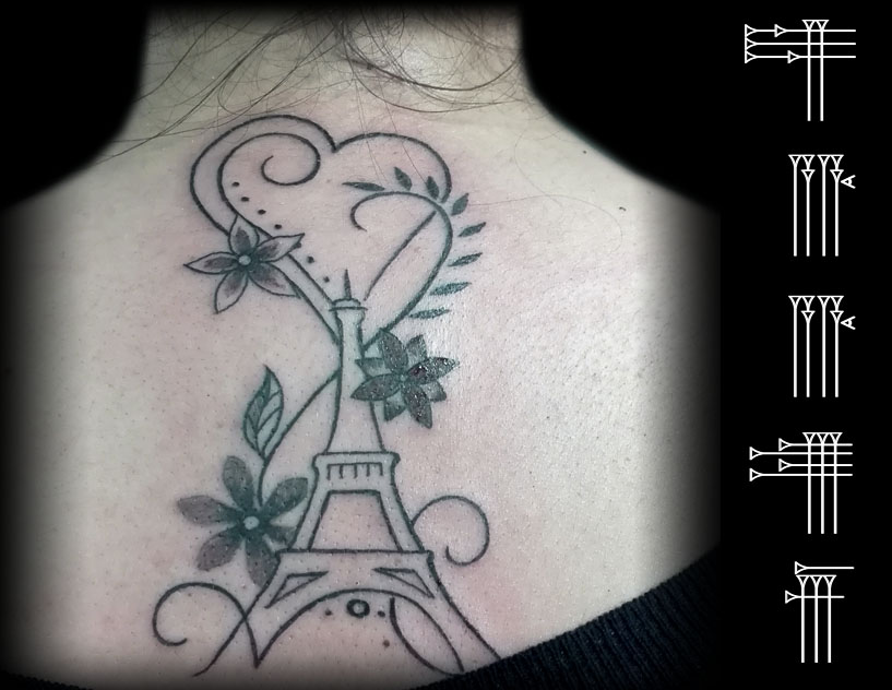 Tatuaje en esplda de chica