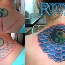 Tattoo color espalda chica